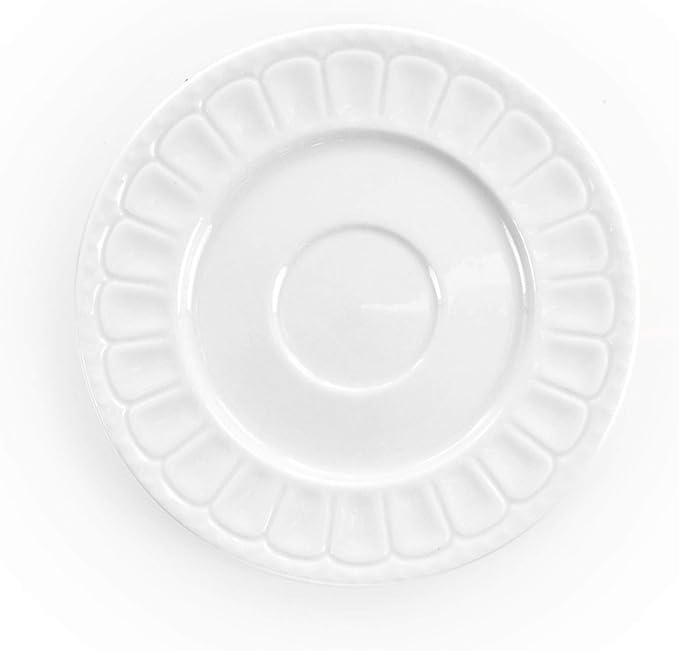 Elama Charlotte 20 Piece Porcelain Dinnerware Set in White