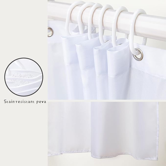 AILONEN Butterfly Shower Curtain for Bathroom, Blue Butterfly Waterproof Shower Curtain,Modern Fashion Minimalist Shower Curtain Bathroom Decor with 12 Plastic Hooks 36" W*72" H