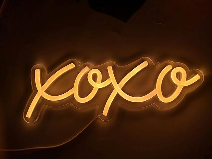Neon Light Sign LED XOXO Night Lights USB Operated Decorative Marquee Sign Bar Pub Store Club Garage Home Party Decor