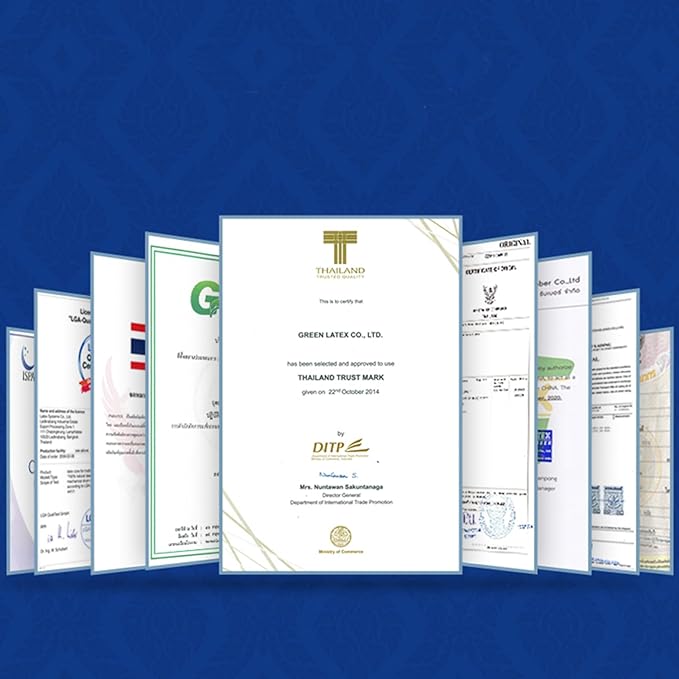 Talatex Talalay 100% Natural Premium Latex Pillow, Helps Relieve Pressure, No Memory Foam Chemicals, Perfect Package Best Gift with Removable Tencel Cover (Soft, Queen (28"×16"×5.9"))