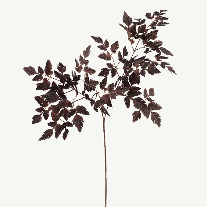 MISSPIN Artificial Fall Leaves Stems, 8 PCS Fall Decorations for Indoor Outdoor Halloween Thanksgiving Farmhouse Arrangement Decorations for Front Door Wedding Centerpieces in Autumn