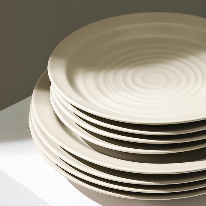 Stone Lain Orbit 12-Piece Dinnerware Set Stoneware, Beige