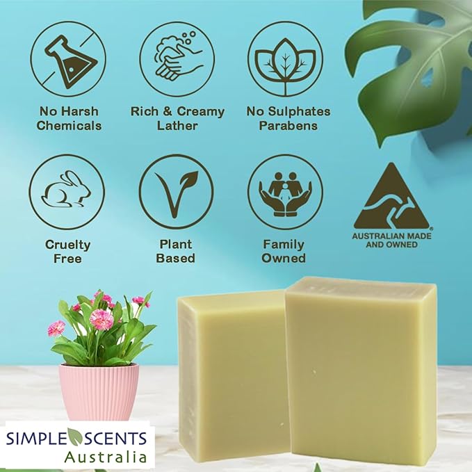 French Pear Scented Natural Soap Bars (12 Bars), 3.5oz Moisturizing French Triple Milled Soap Bars Enriched with Shea Butter - Pure Plant Oil Bath & Body Bars