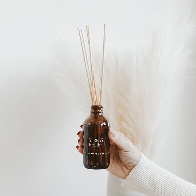 Sweet Water Decor Calming Reed Diffuser Set for Home - Eucalyptus, Spearmint, Citrus, Woods Scented Reed Diffusers - Housewarming Gift, Lasts 4+ Months, Made in the USA