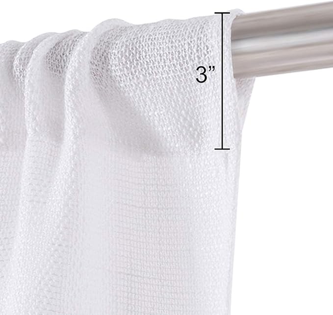 Valea Home Burlap Tier Rod Pocket Curtains - Rustic Tan, Set of 2, Perfect for Short Windows, 36 Inch Linen Cafe Style