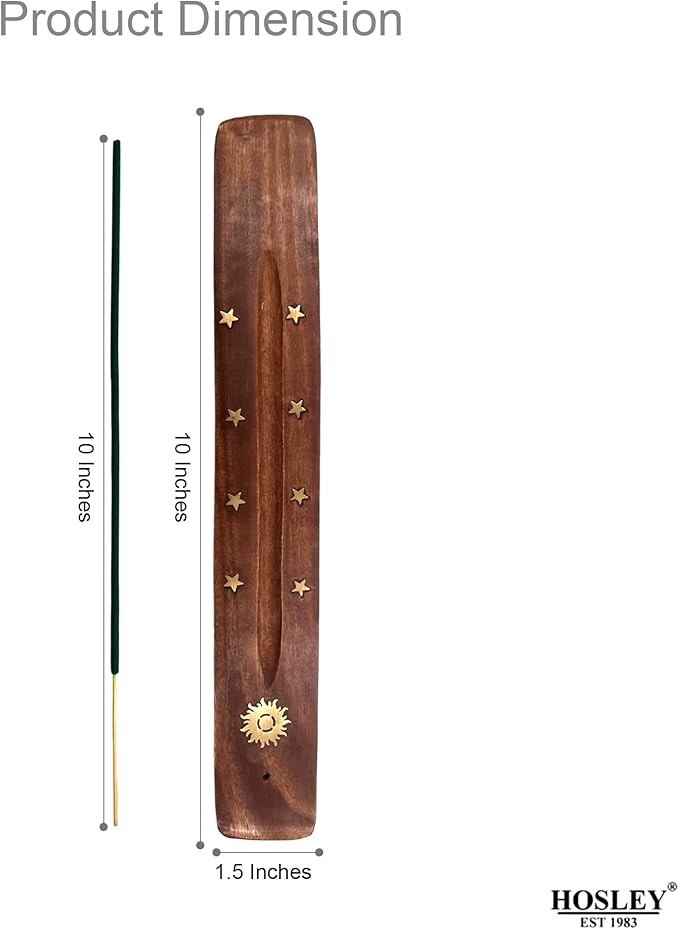 Hosley Aromatherapy 480 Pack Incense Sticks Lavender Eucalyptus Mint Sandalwood Sweet Pea Jasmine Tropical Mist Apple Cinnamon Fresh Bamboo Dragon's Blood Myrrh Lavender Lilac Hills, and Frankincense