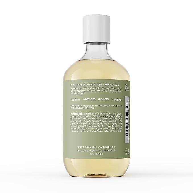 Deep Steep Bubble Bath, 17 Ounce (Pack of 2) (Coconut Lime)