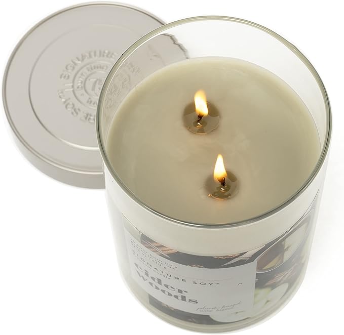 Lidded Cider Woods Scented Candle