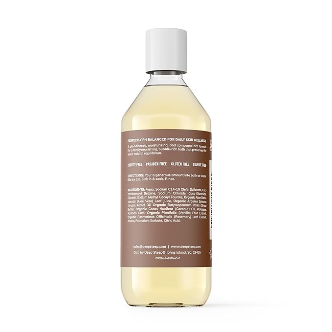 Deep Steep Bubble Bath, 10 oz (Vanilla Coconut)