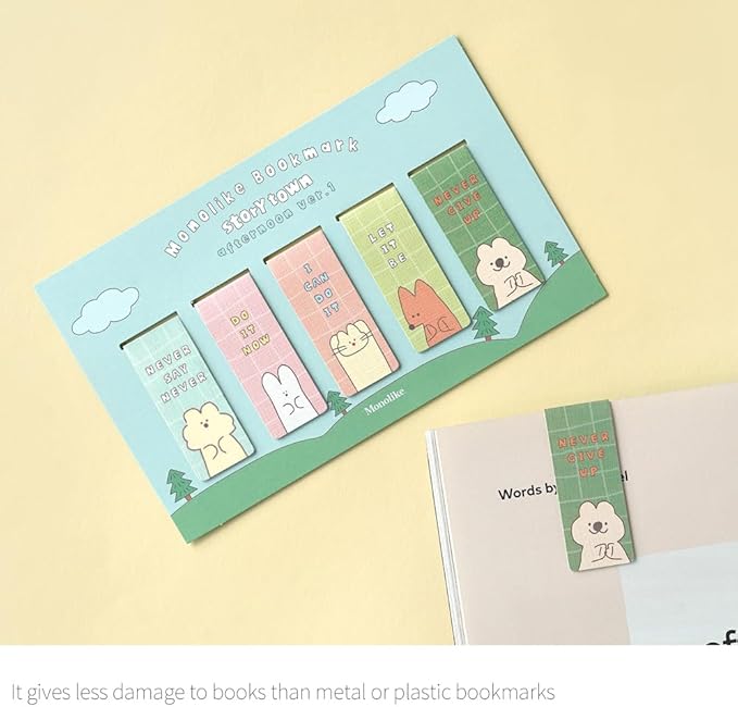 Monolike Magnetic Bookmarks Storytown Afternoon Ver.1, Set of 5