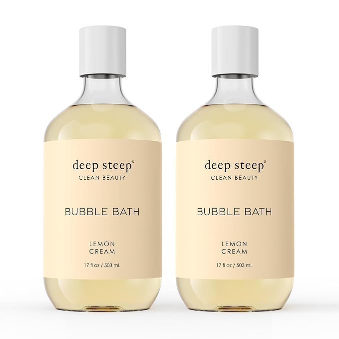 Deep Steep Bubble Bath, 17 Ounce (Pack of 2) (Lemon Cream)