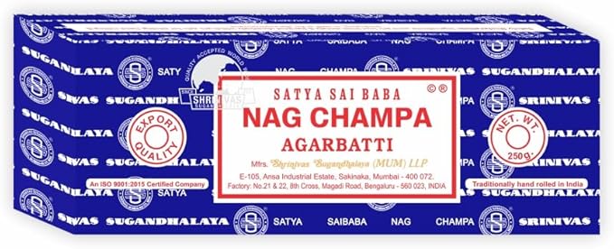 Satya Sai Baba Nag Champa Incense Sticks 250g (Worlds Largest Exported Incense)
