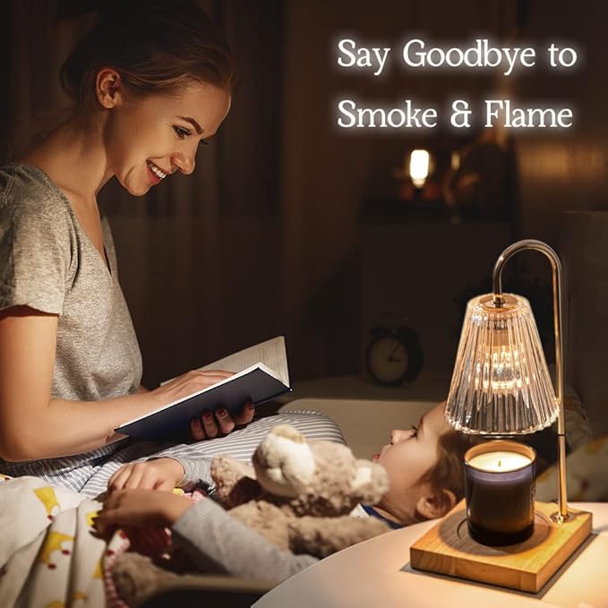 Candle Warmer Lamps 2 Pack, Electric Candle Warmer Lamp with Timer and Bulbs for Jar Candles, Aesthetic Home Decor, Gifts for Women, Graduation Gifts for Teacher