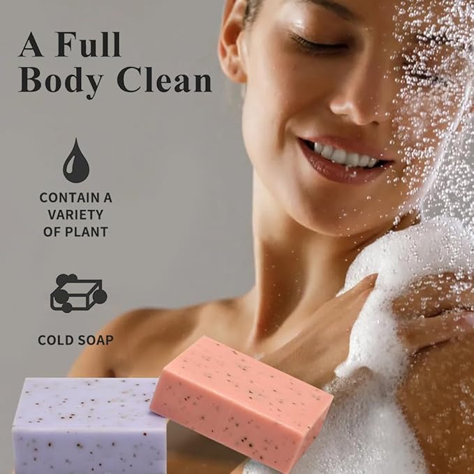 Essential Oil Soap Bar Set for Face & Body,Moisturizing,Softer Skin,Deep Cleansing,Natural Handmade Soap,Hypoallergenic Beauty Bar Sensitive Skin With Gentle Cleanser,For Men Women