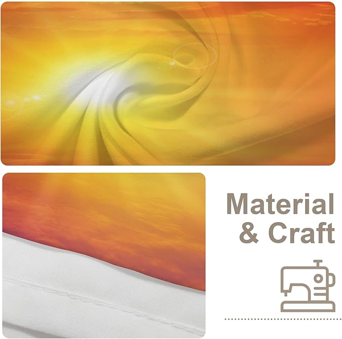 BaoNews Orange Nature Sunset Sunrise Tapestry, Large Wall Hanging Polyester Tablecloths Tapestry Bedroom Room Living Room Dorm 59.1 x 51.2 Inches