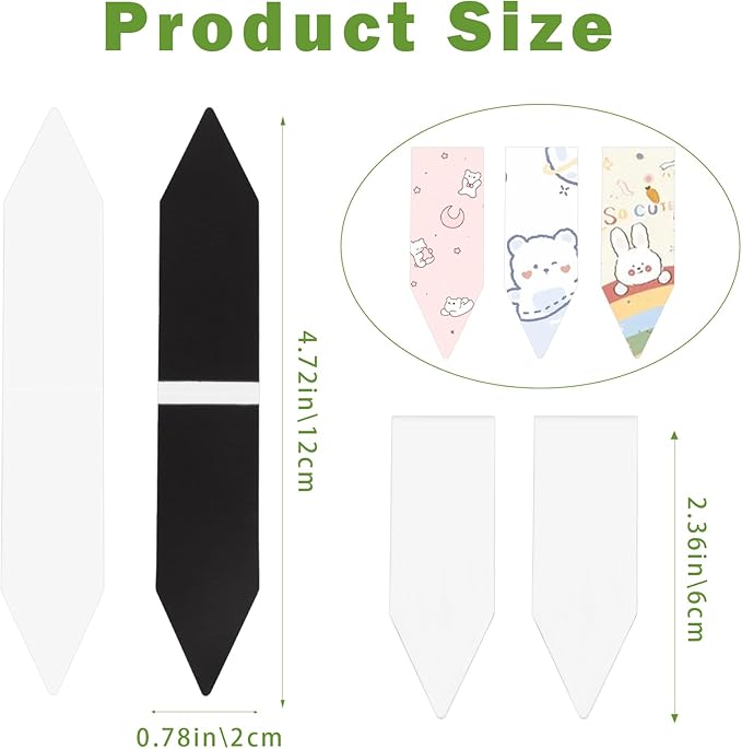 48 Pieces White Arrow Shaped Magnetic Bookmark Book Marker Clip Sublimation Bookmarks, Magnetic Page Markers Clips for Kids Students Teachers Classroom Office Reading Book Lovers Supplies
