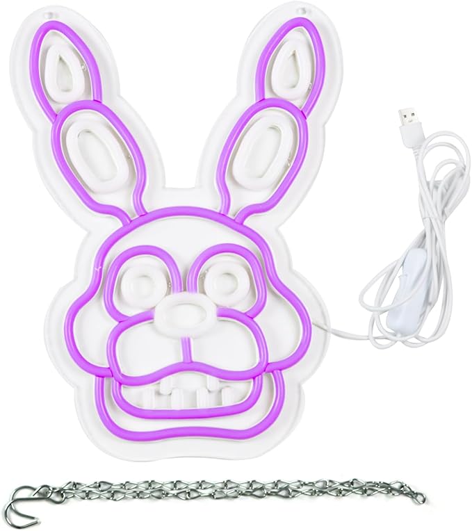 Anime Neon Sign,Bonnie Neon Signs for Wall Decor,LED Neon Lights for Bedroom,Birthday、Christmas Gifts for kids