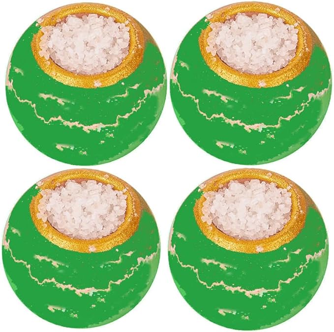 Bath Bombs Salt Balls,Eucalyptus Extract Essential Oils,Moisturizing Dry Skin,Fizzy Spa,Relaxation,Bubble Bath Bomb Gifts Idea for Men Women,4PCS