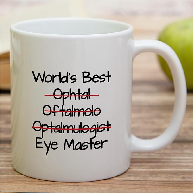 Retreez Funny Mug - World's Best Ophthalmologist Eye Doctor Master Ophthalmology 11 Oz Ceramic Coffee Mugs - Funny Sarcasm Motivational Inspirational birthday gifts for friend coworker him her bestie