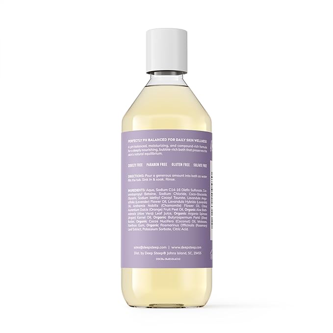 Deep Steep Bubble Bath 10 Ounce (Pack of 1) (10 Fl Oz (Pack of 1), Lavender Chamomile)