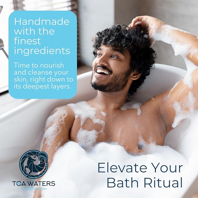 Tuscarora Creek Bubble Bath - Amber, Cedar, & Lemon Scent - Moisturizing & Enriched with Organic Coconut Milk - For Women and Men, All Skin Types, Vegan, Soy-Free, & Paraben-Free - 16 FL oz