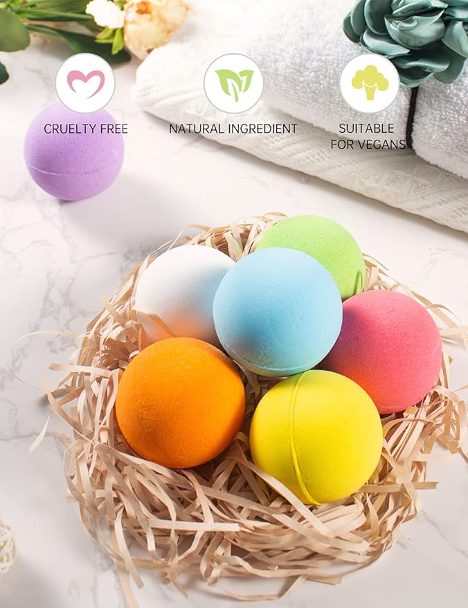 Aofmee Bath Bombs, 14 Bath Bombs for Women, Handmade Bathbombs for Kids Girls, Mothers Day Gifts for Mom, Spa Relaxation Gift for Her, Birthday Valentines Christmas Gifts for Women Who Have Everything