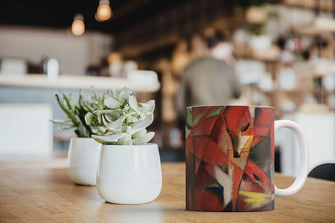MUGBREW Classic Art Franz Marc The Fox Ceramic Coffee Mug Tea Cup, 11 OZ