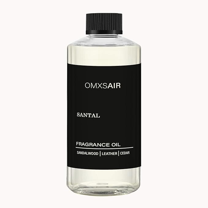 Santal Diffuser Oil 500ml Inspired by Santal - Hotel Diffuser Oil & Home Luxury Scents - Comforting Sandalwood,Papyrus,Cardamom,Santal Essential Oils Blend for Aromatherapy Diffuser