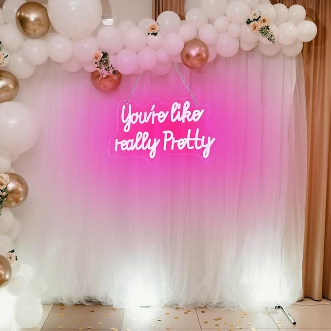 You like really pretty Led Neon Sign 15 * 9 inch, Pink neon lights with USB for Room decor,neon sign for Wall decor,Birthday,light up sign for wedding sign,Bacelorette Party,Bedroom,Gift