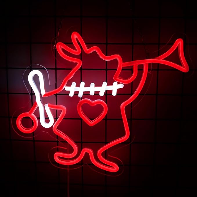 Tiabuy Alice in Wonderland Rabbit Neon Signs for Wall Art Decor, Dimmable White Rabbit LED Lights for Bedroom Man Cave Birthday Party Decoration,Halloween, Christmas, Easter Gifts
