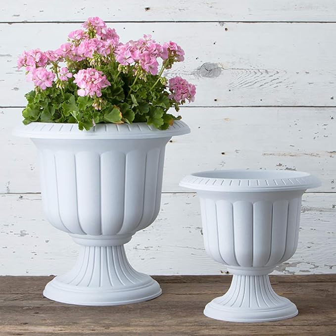 Classic Urn Planter, Stone, 14-Inch