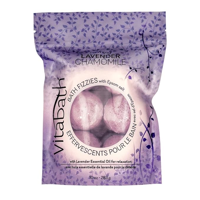 Vitabath Bath Fizzies, Lavender Chamomile, 10 Ounce