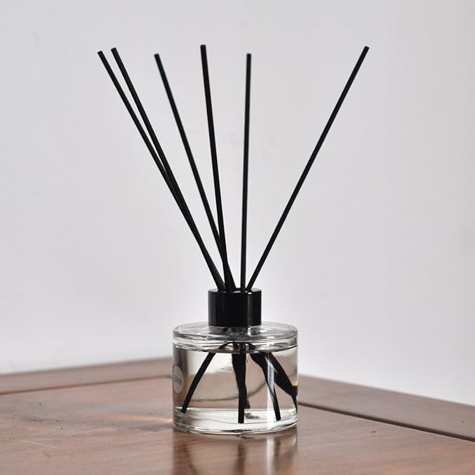 100 Pieces Rattan Reed Diffuser Replacement Refill Sticks 9.8" (25cmx3mm, Black)