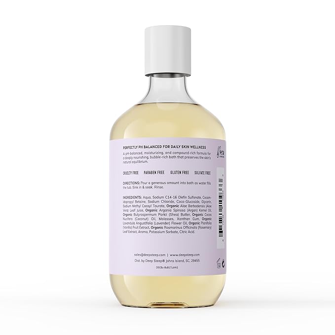 Deep Steep Bubble Bath, 17 Ounce (Pack of 2) (Lavender Vanilla)