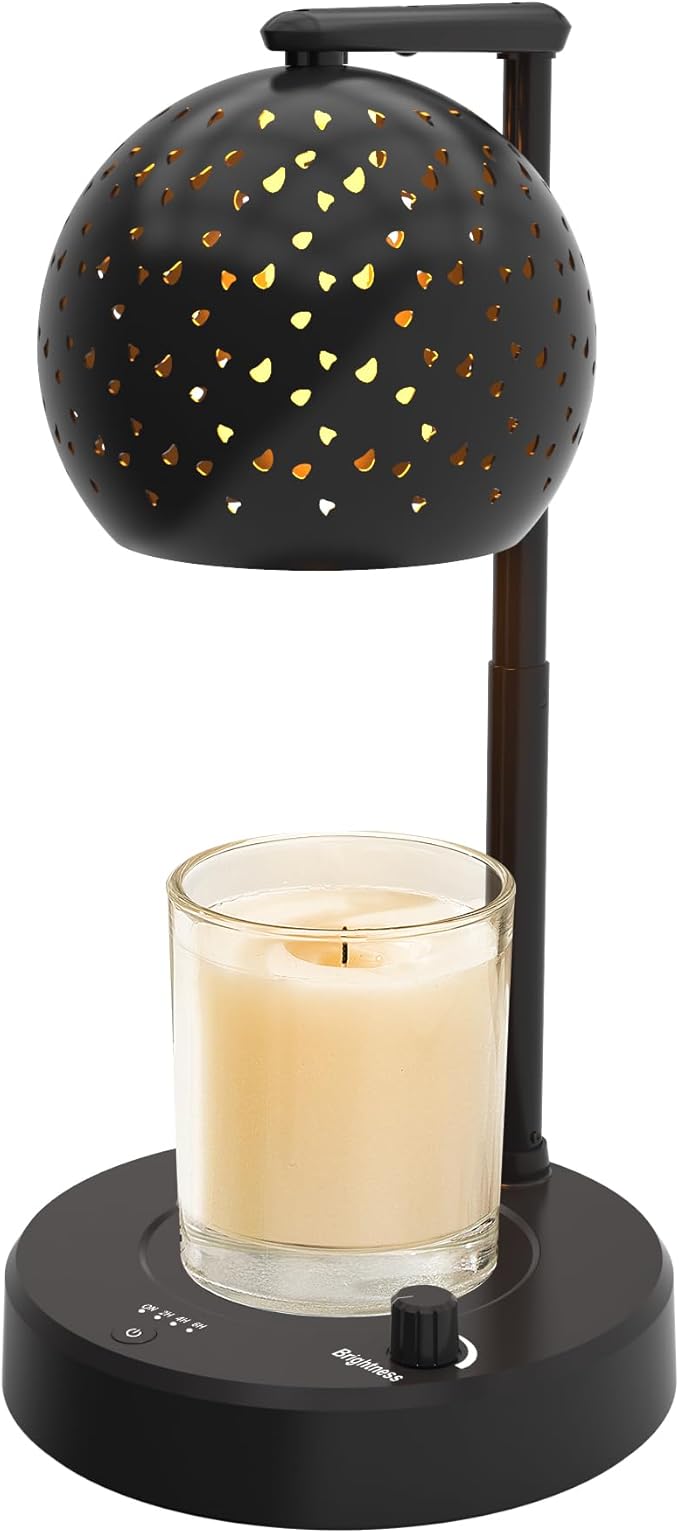 Candle Warmer Lamp, for Mom Women, Candle Warmer with Timer and Dimmer, Electric Wax Melt with 2 Bulbs, Housewarming Gifts New Home Room Decor