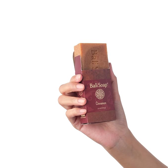 Bali Soap Natural Soap Bar Orange Collection - Face, Hand and Body Cleanser with Scrub - Cold Process Plant Based 6 pc Variety Pack, 3.5 oz each Handmade from