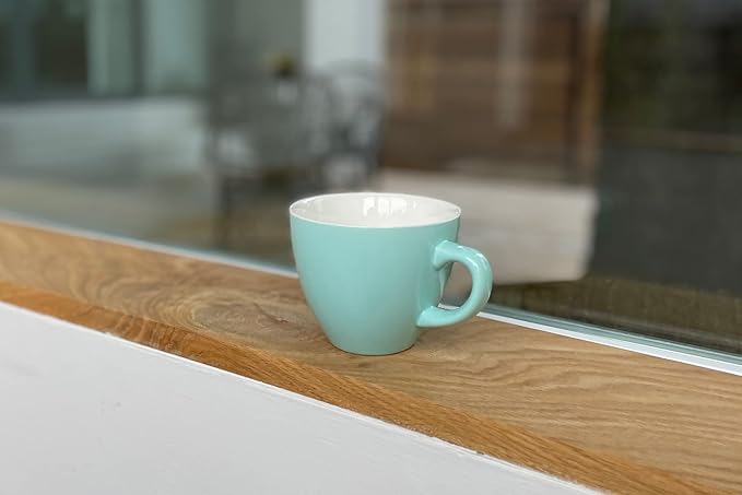 Creature Cups DOG Ceramic Cup (11 Ounce, Aqua Green Exterior) - Hidden 3D Animal Inside Mug - Puppy Doggie Mug - Birthday, Holiday & Housewarming Drinkware Gift for Coffee & Tea Lovers