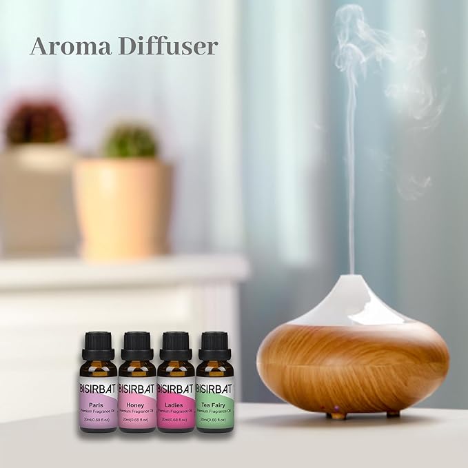 Fragrance Oil Set for Ladies, Women - Blend Essential Oils for Diffusers for Home, for Candle Making, Soap Making, Car - Aromatherapy Oils for Her - 20mlx4