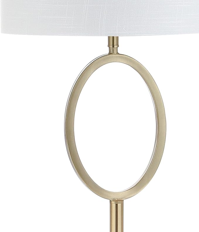 JONATHAN Y JYL1089A April 61" Metal LED Floor Lamp, Modern, Contemporary, Glam, Traditional, Office, Living Room, Family Room, Dining Room, Bedroom, Hallway, Foyer, Brass