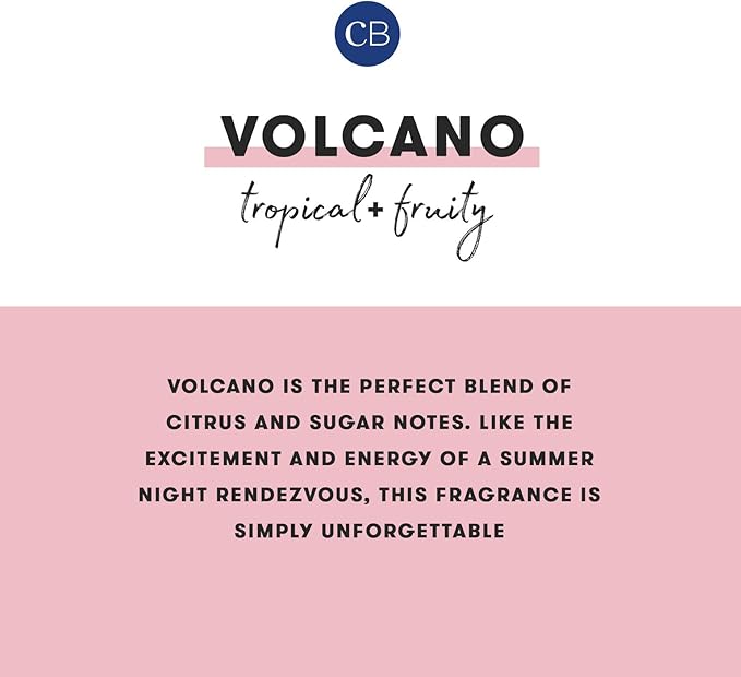 Capri Blue Volcano Scented Candles - Luxury Glass Jar Candles for Home Scented with Tropical Fruit & Sugared Citrus - Soy Wax Blend - Lavender Colored Jar (19 oz)