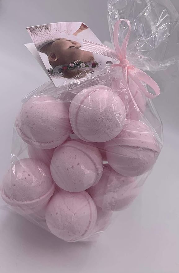 Spa Pure Strawberry Shortcake Bath Bombs: USA Made with Shea Butter, Ultra Moisturizing, Great for Dry Skin, All Skin Types (14 Count) Pack of 1
