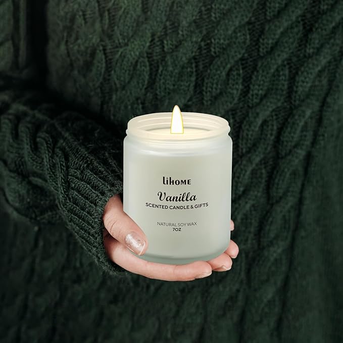 Candles Gifts for Women - Scented Candles, Natural Soy Wax Candles for Home Scented Perfect for Christmas, Birthday, Mother's Day, Vanilla Candle