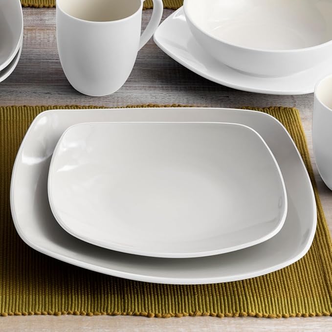 Noritake Colorwave White 4-Piece Square Place Setting, Service for 1