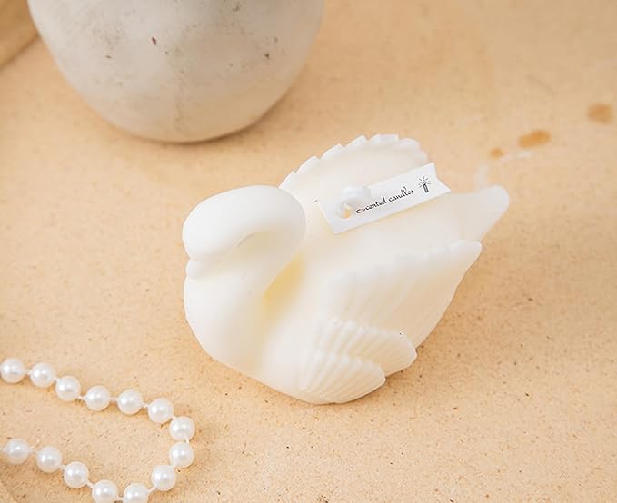 Swan Shaped Scented Candle,80G Cute Goose Animal Aesthetics Aroma Soy Wax Decorative Candle for Table Photo Prop Birthday Gift,Prefect for Meditation Stress Relief Mood