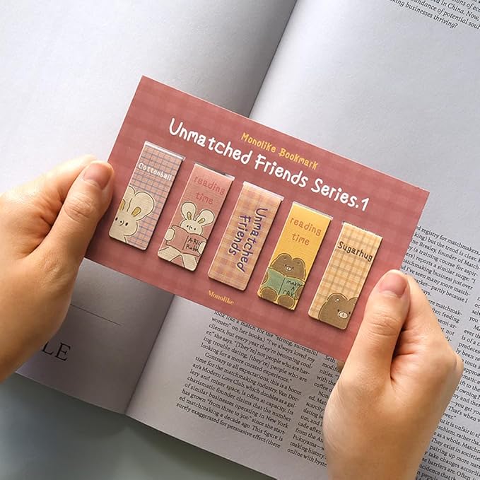 Monolike Magnetic Bookmarks Unmatched Friends Series.1, Set of 5