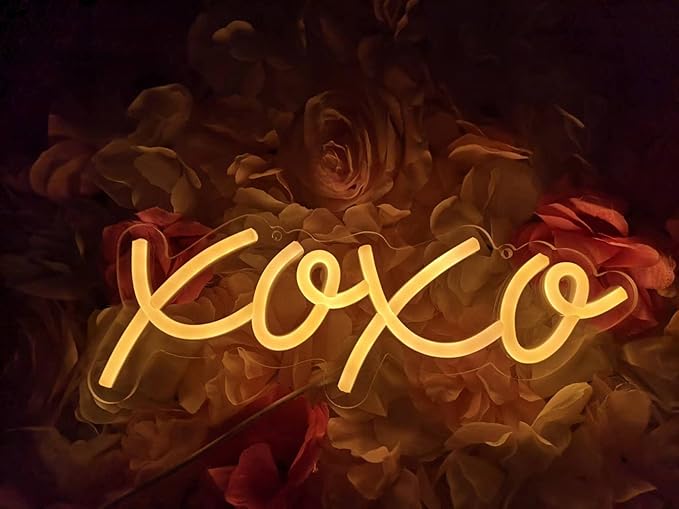 Neon Light Sign LED XOXO Night Lights USB Operated Decorative Marquee Sign Bar Pub Store Club Garage Home Party Decor