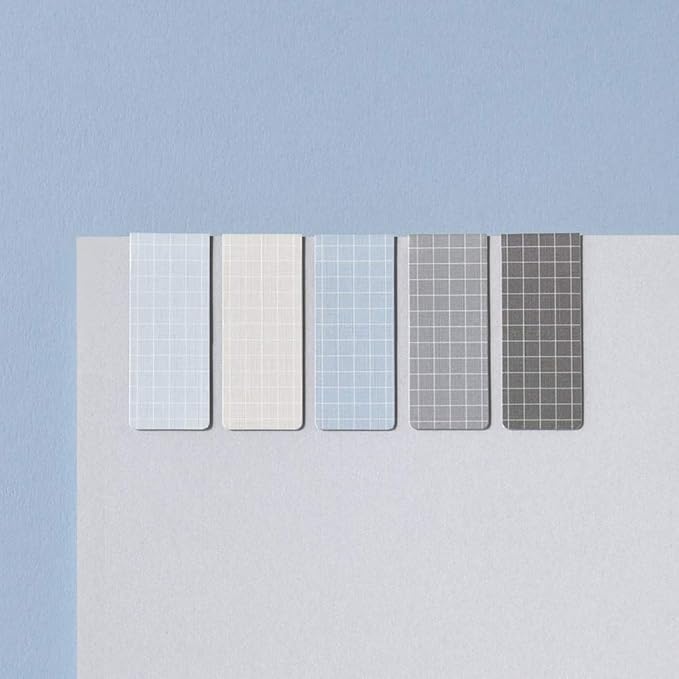 Monolike Magnetic Bookmarks Grid Ocean, Set of 5