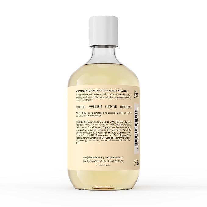 Deep Steep Bubble Bath, 17 Ounce (Pack of 2) (Lemon Cream)
