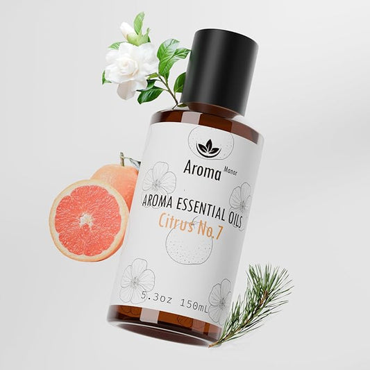 Scent for Diffuser - Citrus No.7 - Luxury Hotel Inspired Home Aromatherapy Diffuser Oil - Lemon, Juicy Citrus and Blood Orange - for Diffuser, Humidifier, Ultrasonic, Reed - 150ML