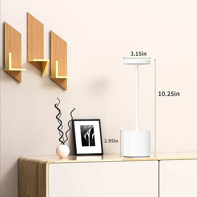 SAKRINGT 2 Pack Cordless Table Lamp Rechargeable,5000mAh Battery Operated Portable LED Table Light,Dimming Desk Lamp for Patio/Restaurant/Outdoor